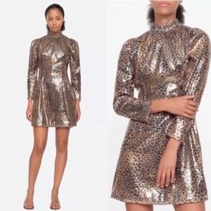 SEA New York LEOPARD SEQUEN DRESS